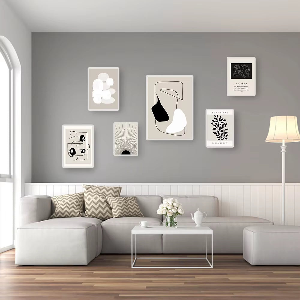 Black and White Geometric Wall Prints