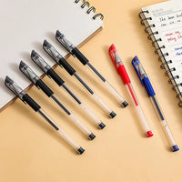 6Pcs Gel Pen Set Black Blue Red Ink 0.5Mm Refill Replaceable Ballpoint Pen Students School&Office Supplies Stationery