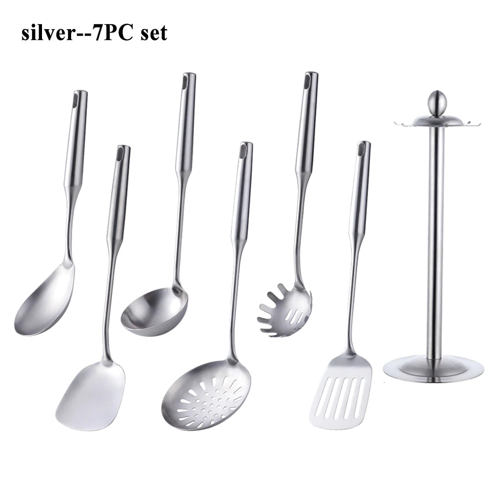 7Pcs Stainless Steel Cooking Utensil Set