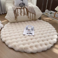  Plush Round Bubble Rug