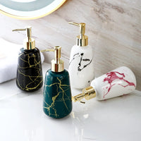 Ceramic Gold-Plated Marble Soap Dispenser