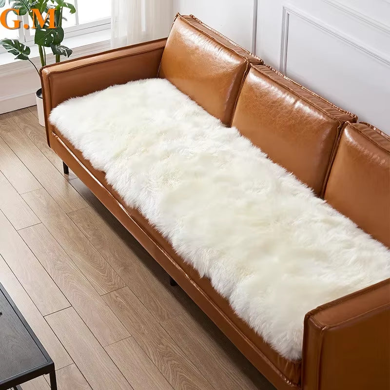 Nordic Faux Sheepskin Fur Sofa Mat