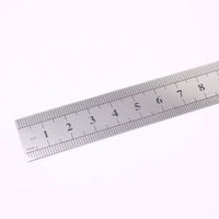 1PCS 15Cm 6 Inch Ruler Precision Stainless Steel Metal Ruler Double-Sided Learning Office Stationery Writing Supplies