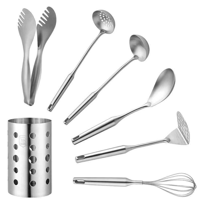 7Pcs Stainless Steel Cooking Utensil Set