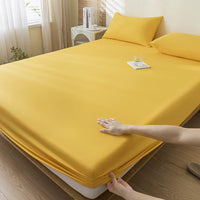 100% Waterproof Mattress Covers Protector Adjustable Non-Slip Bed Fitted Sheet with Elastic Band for Queen King 90/140/160/200