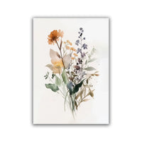 Watercolor Wildflowers Wall Prints