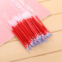 20 Pcs/Set Gel Pen Refills Rods 0.38Mm Black Blue Red Ink Neutral Pen Washable Handle Refill Rod School Supplies Stationery