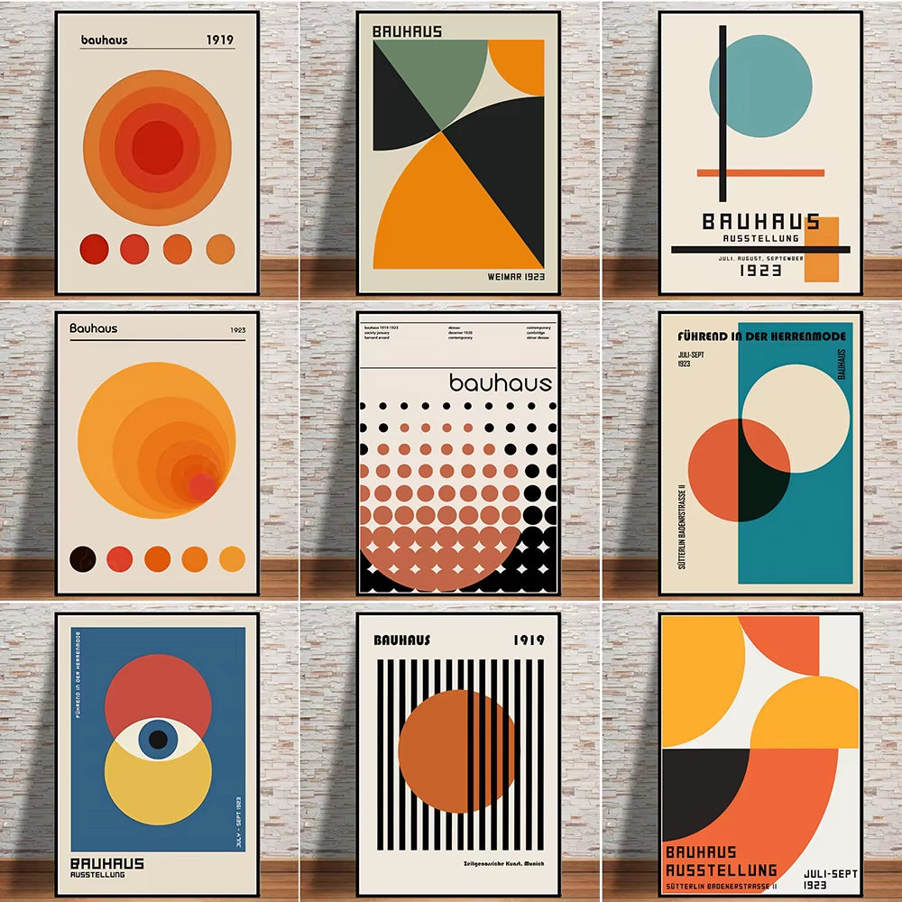 Geometric Distortion Wall Prints