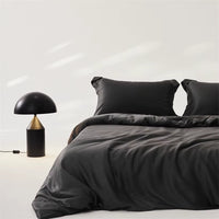 Home Mulberry Silk Duvet Cover Set, Luxury 3 Piece Bedding Set, 1Pc Comforter Cover 2Pcs Pillowcase, Couple Bed Blanket Cover