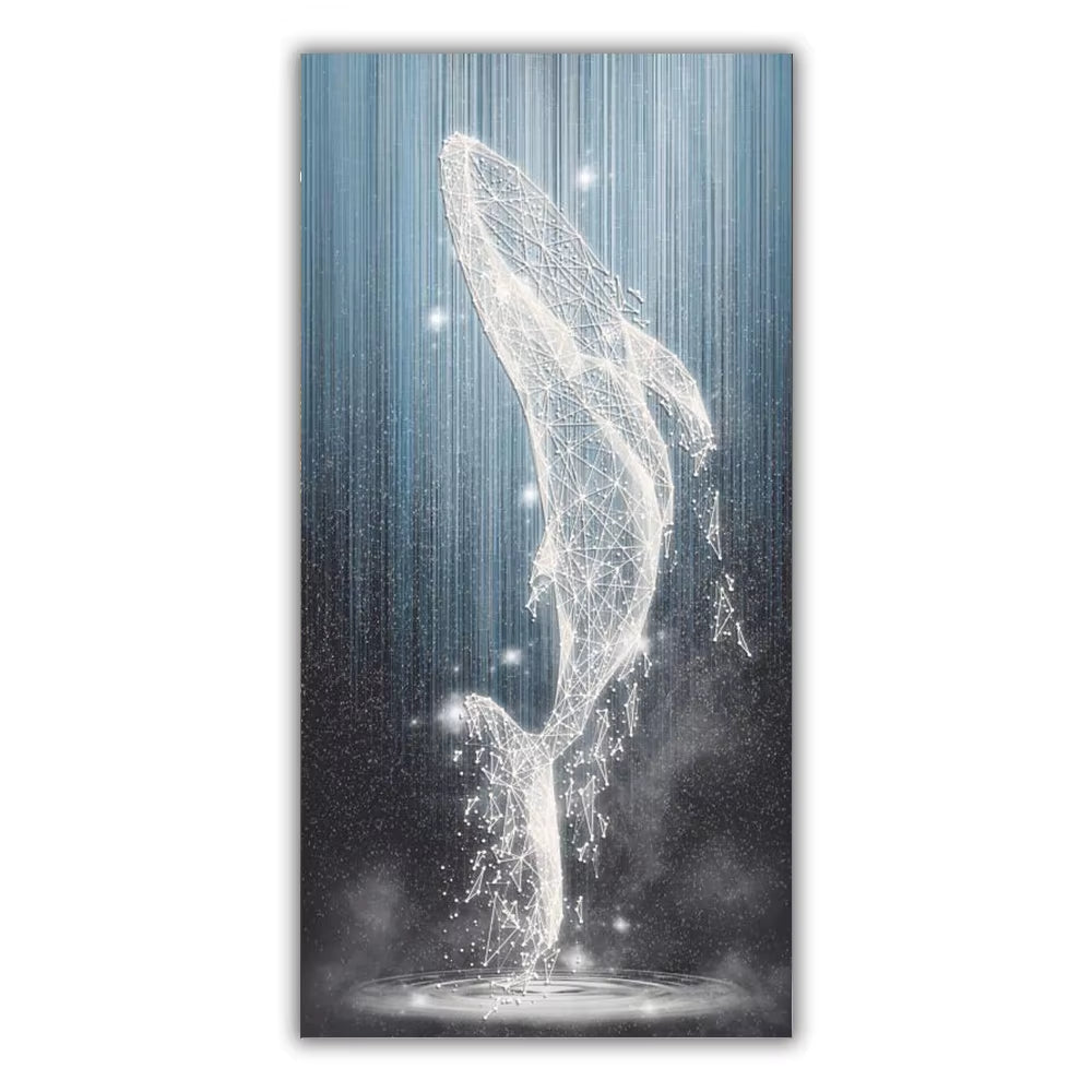 Luxury Luminous Whale Wall Prints