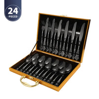 4Pcs Gold Royal European Cutlery Set (Stainless Steel)