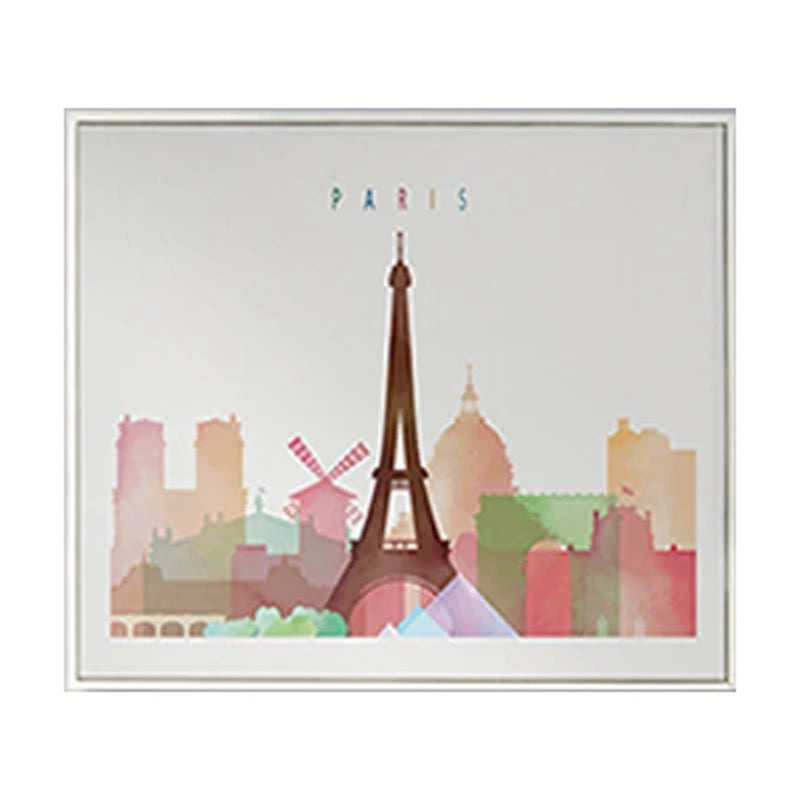 City Skyline Watercolor Wall Prints