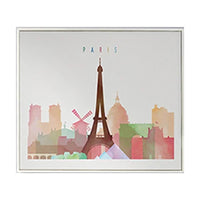 City Skyline Watercolor Wall Prints