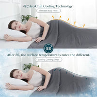 Cooling Blankets for Hot Sleepers, Cool like Ice Cream Lightweight Blanket with Double Side Cold, Cooling Comforter/Quilt/Duvet