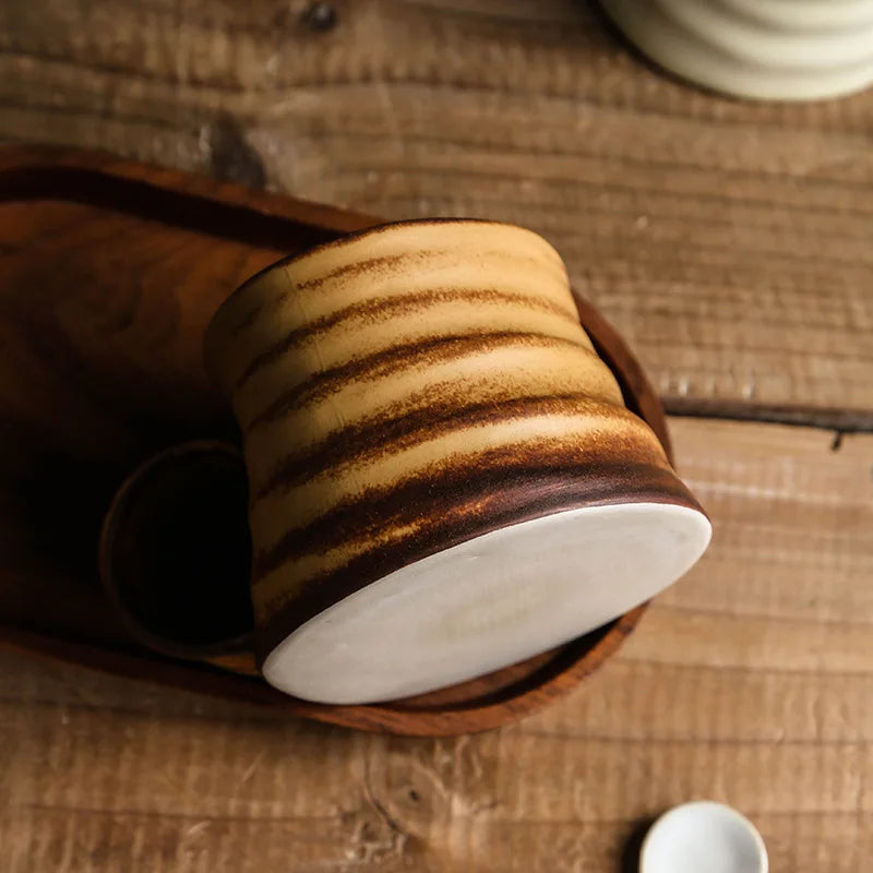 Irregular Vintage Ceramic Coffee Cups