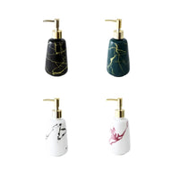 Ceramic Gold-Plated Marble Soap Dispenser