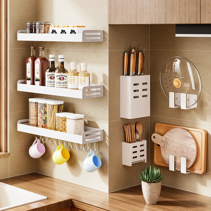 Multifunctional Wall-Mounted Storage Rack