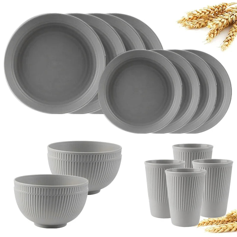 Wheat Straw Tableware Sets