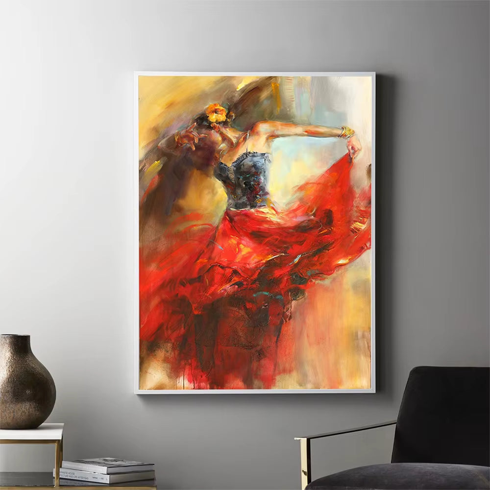 Spanish Flamenco Dance Wall Prints