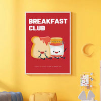 Fun Breakfast Theme Wall Prints 