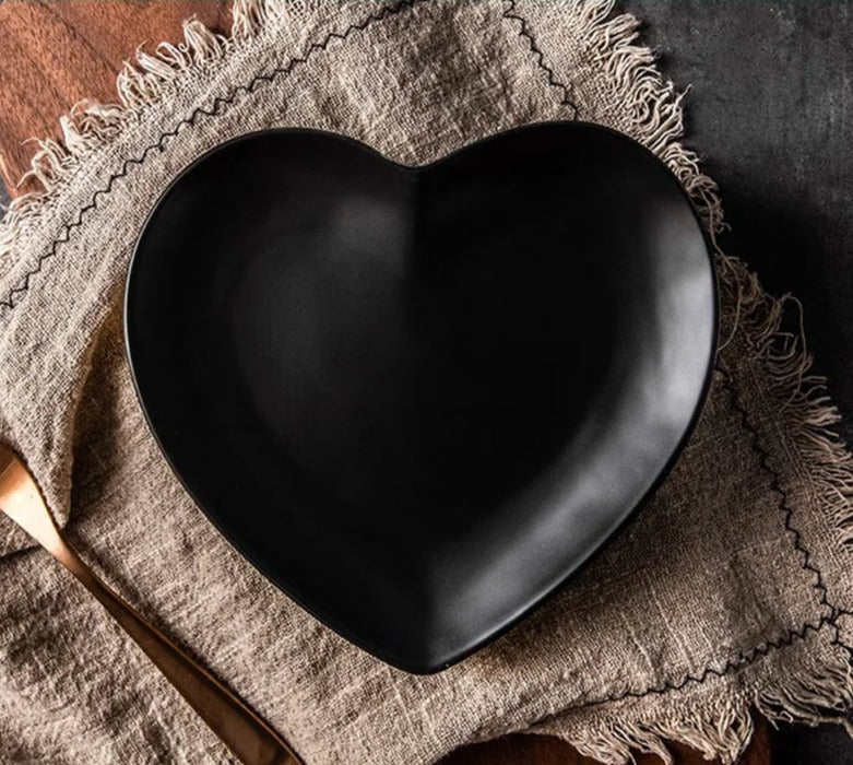 Morandi Heart-Shaped Ceramic Plates