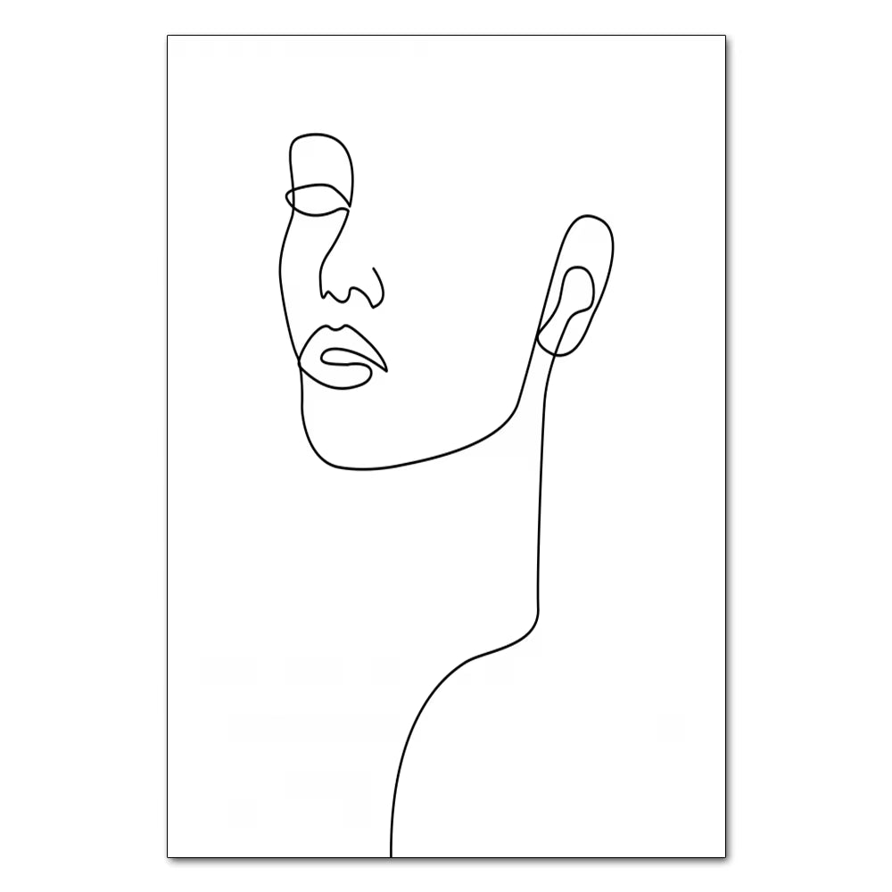 Abstract Line Couple Wall Prints