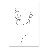 Abstract Line Couple Wall Prints