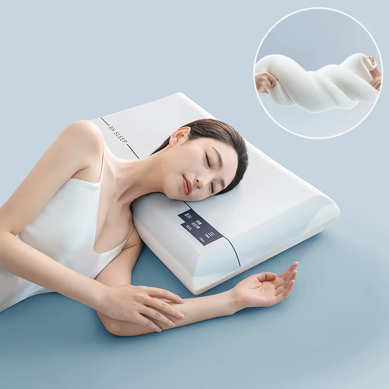 Memory Foam Pillows for Neck Pain Relief, Dual Core Side Back Stomach Cervical Pillow with Ergonomic, Slow Rebound Pillows Soft