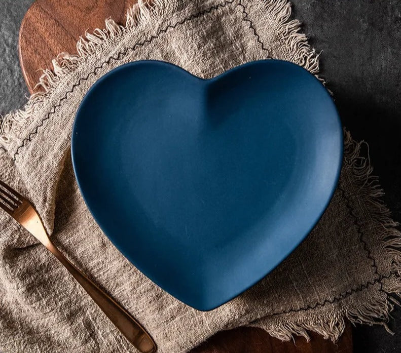 Morandi Heart-Shaped Ceramic Plates